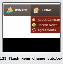 123 Flash Menu Change Subitem