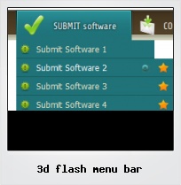 3d Flash Menu Bar