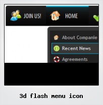 3d Flash Menu Icon