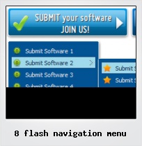 8 Flash Navigation Menu