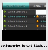 Actionscript Behind Flash Button
