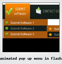 Animated Pop Up Menu In Flash Animated Pop Up Menu In Flash