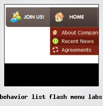 Behavior List Flash Menu Labs
