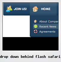 Drop Down Behind Flash Safari