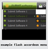 Example Flash Accordeon Menu