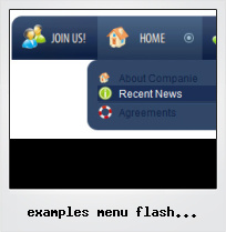 Examples Menu Flash Transparente