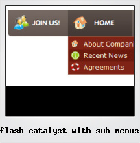 Flash Catalyst With Sub Menus