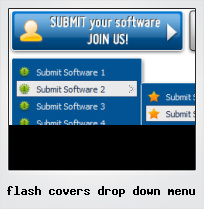 Flash Covers Drop Down Menu