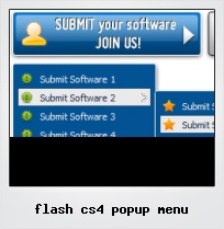 Flash Cs4 Popup Menu