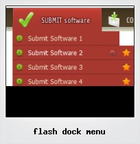 Flash Dock Menu Flash Dock Menu