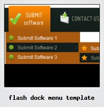 Flash Dock Menu Template