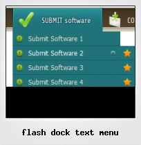 Flash Dock Text Menu
