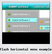 Flash Horizontal Menu Example