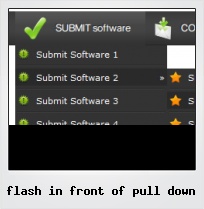 Flash In Front Of Pull Down