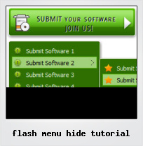 Flash Menu Hide Tutorial Flash Menu Hide Tutorial