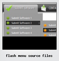 Flash Menu Source Files Flash Menu Source Files
