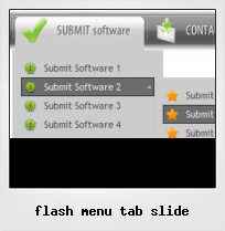 Flash Menu Tab Slide Flash Menu Tab Slide