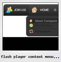 Flash Player Context Menu Style