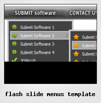 Flash Slide Menus Template