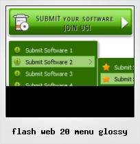 Flash Web 20 Menu Glossy
