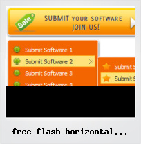 Free Flash Horizontal Drop Down Menu