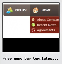 Free Menu Bar Templates In Flash