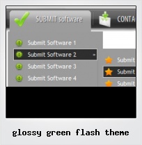 Glossy Green Flash Theme