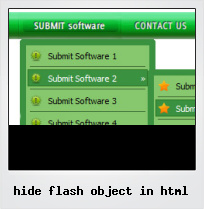 Hide Flash Object In Html