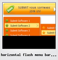 Horizontal Flash Menu Bar Templates
