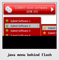 Java Menu Behind Flash Java Menu Behind Flash
