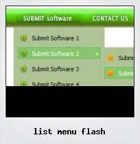 List Menu Flash