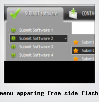 Menu Apparing From Side Flash