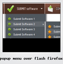Popup Menu Over Flash Firefox
