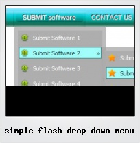 Simple Flash Drop Down Menu
