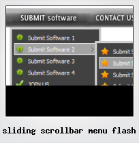 Sliding Scrollbar Menu Flash
