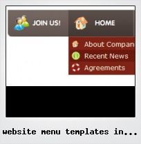 Website Menu Templates In Flash Website Menu Templates In Flash