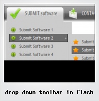 Drop Down Toolbar In Flash Drop Down Toolbar In Flash