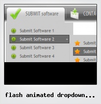 Flash Animated Dropdown Menu Tutorial Flash Animated Dropdown Menu Tutorial