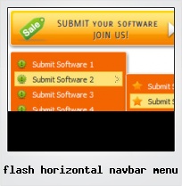 Flash Horizontal Navbar Menu Flash Horizontal Navbar Menu