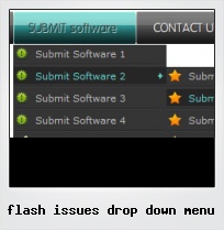 Flash Issues Drop Down Menu Flash Issues Drop Down Menu