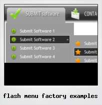 Flash Menu Factory Examples