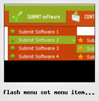 Flash Menu Set Menu Item Selected Flash Menu Set Menu Item Selected