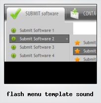 Flash Menu Template Sound Flash Menu Template Sound