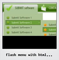 Flash Menu With Html Interactivity Flash Menu With Html Interactivity