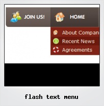 Flash Text Menu Flash Text Menu