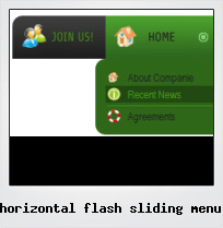 Horizontal Flash Sliding Menu