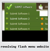Revolving Flash Menu Website