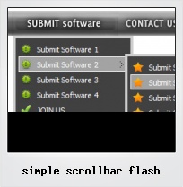 Simple Scrollbar Flash Simple Scrollbar Flash